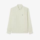 Áo Sơ Mi Lacoste Nam Dáng Suông Chất Liệu Linen Hoạ Tiết Sọc