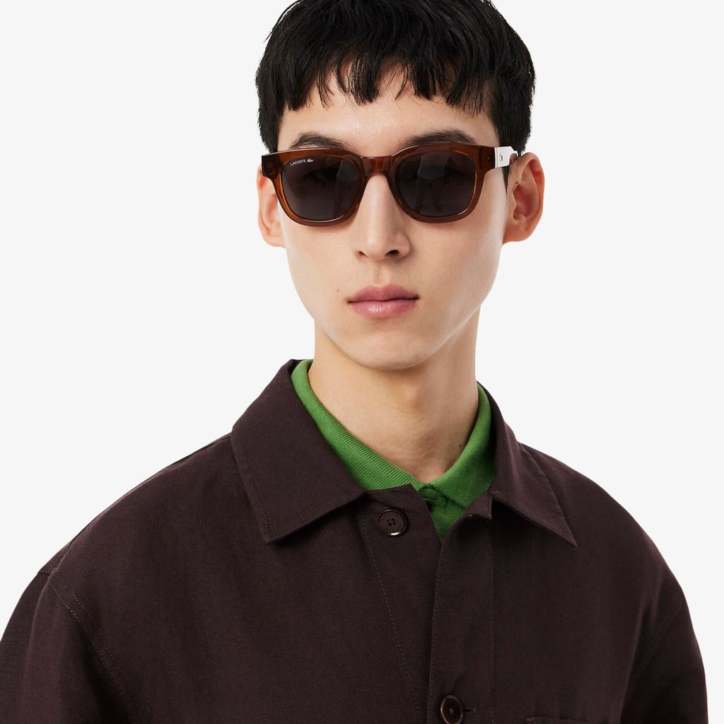 Áo Sơ Mi Lacoste Nam Dáng Rộng Chất Liệu Pha Linen