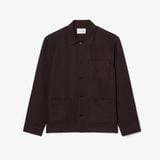 Áo Sơ Mi Lacoste Nam Dáng Rộng Chất Liệu Pha Linen