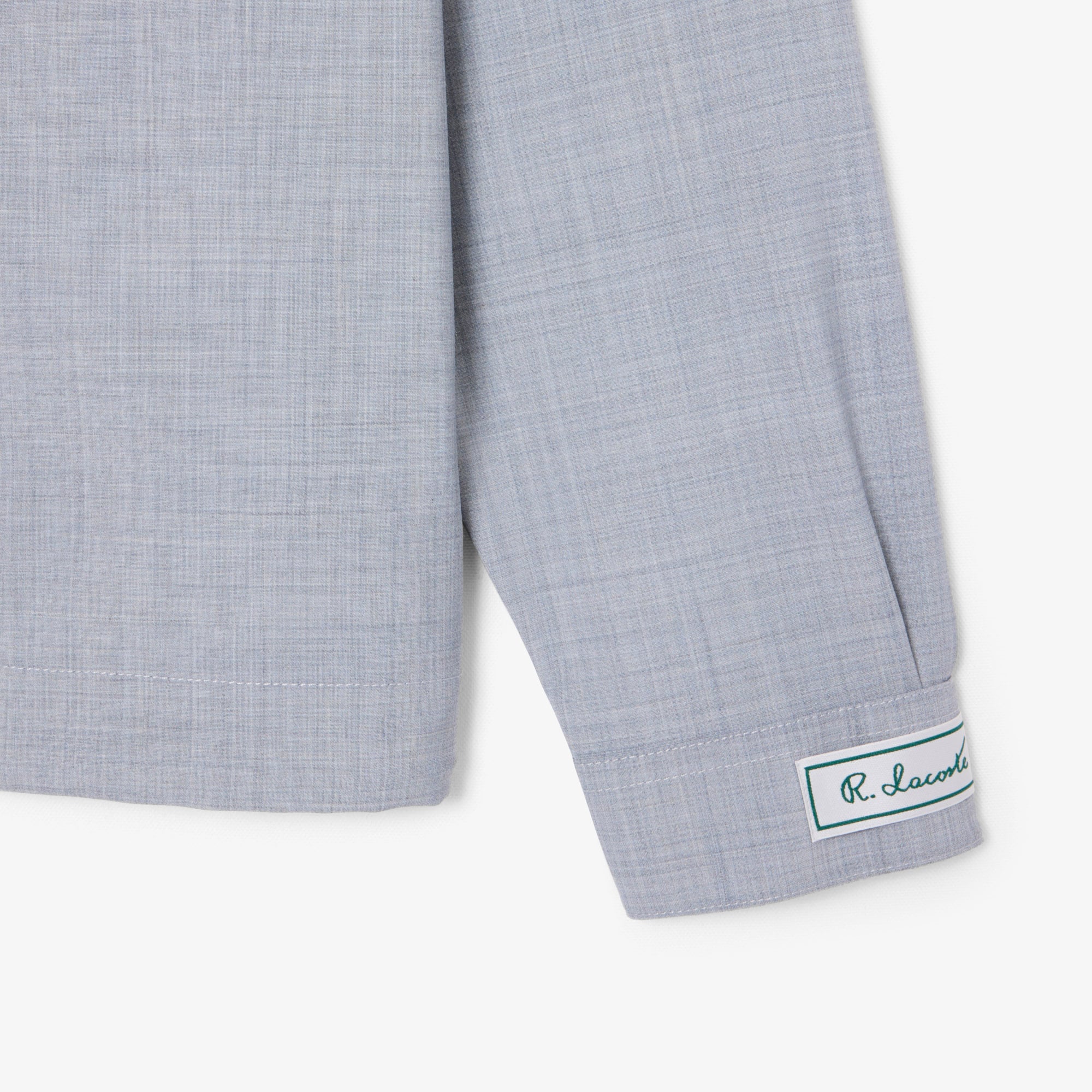 Áo Sơ Mi Lacoste Nam Dáng Oversize Chất Liệu Pha Len