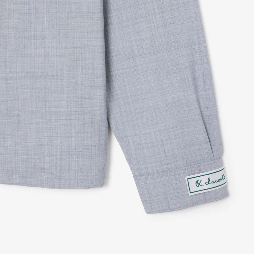 Áo Sơ Mi Lacoste Nam Dáng Oversize Chất Liệu Pha Len
