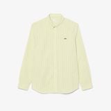 Áo Sơ Mi Lacoste Nam Dáng Suông Chất Liệu Poplin Kẻ Caro Lớn