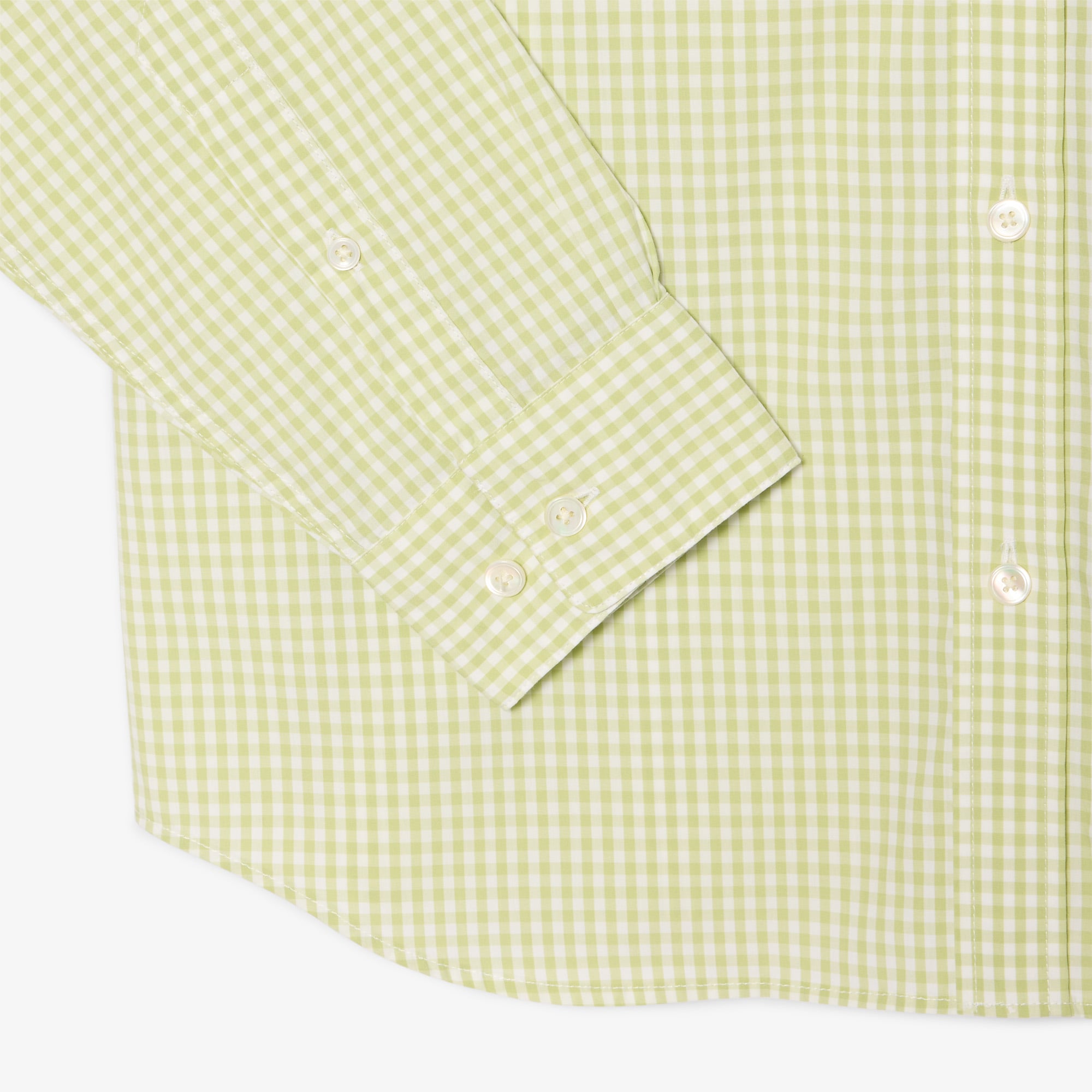 Áo Sơ Mi Lacoste Nam Dáng Suông Chất Liệu Poplin Kẻ Caro Lớn