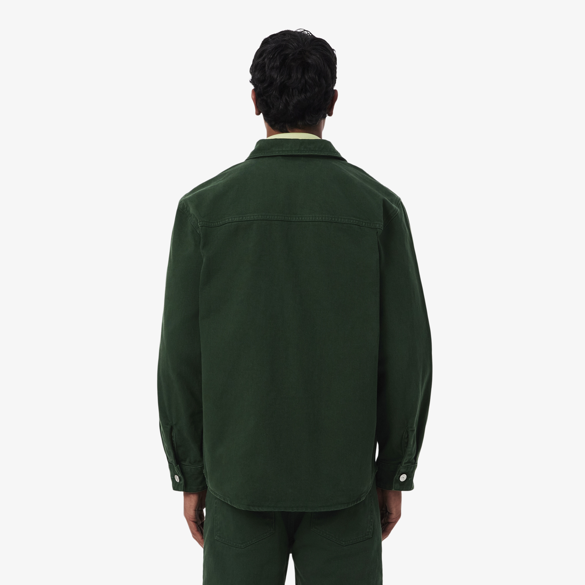 Áo Sơ Mi Lacoste Nam Dáng Oversize Chất Liệu Denim