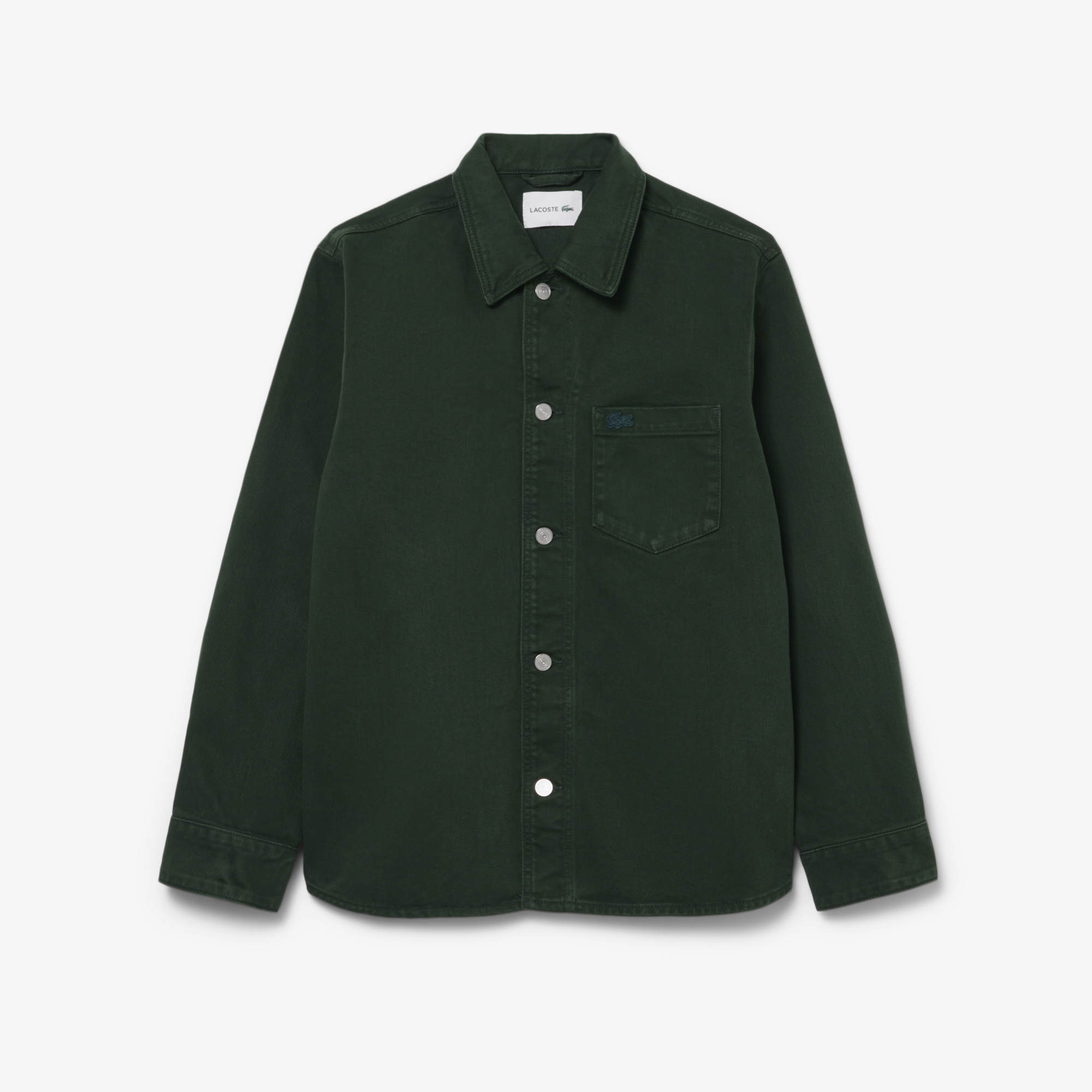 Áo Sơ Mi Lacoste Nam Dáng Oversize Chất Liệu Denim
