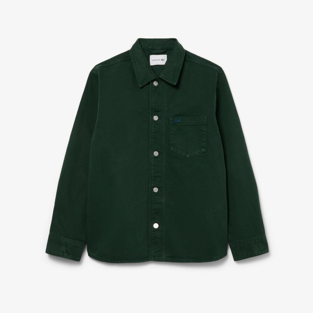 Áo Sơ Mi Lacoste Nam Dáng Oversize Chất Liệu Denim