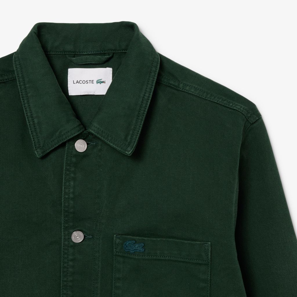 Áo Sơ Mi Lacoste Nam Dáng Oversize Chất Liệu Denim