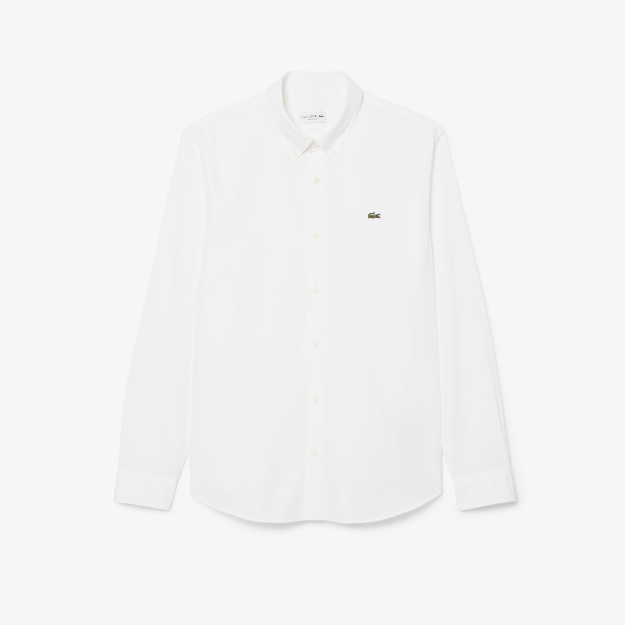Áo Sơ Mi Lacoste Nam Dáng Suông Chất Liệu Poplin Co Giãn
