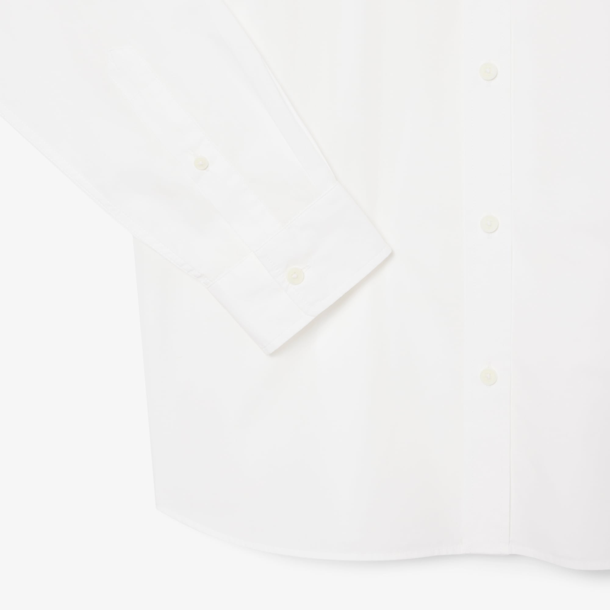 Áo Sơ Mi Lacoste Nam Dáng Suông Chất Liệu Poplin Co Giãn