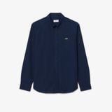 Áo Sơ Mi Lacoste Nam Dáng Suông Chất Liệu Poplin Co Giãn