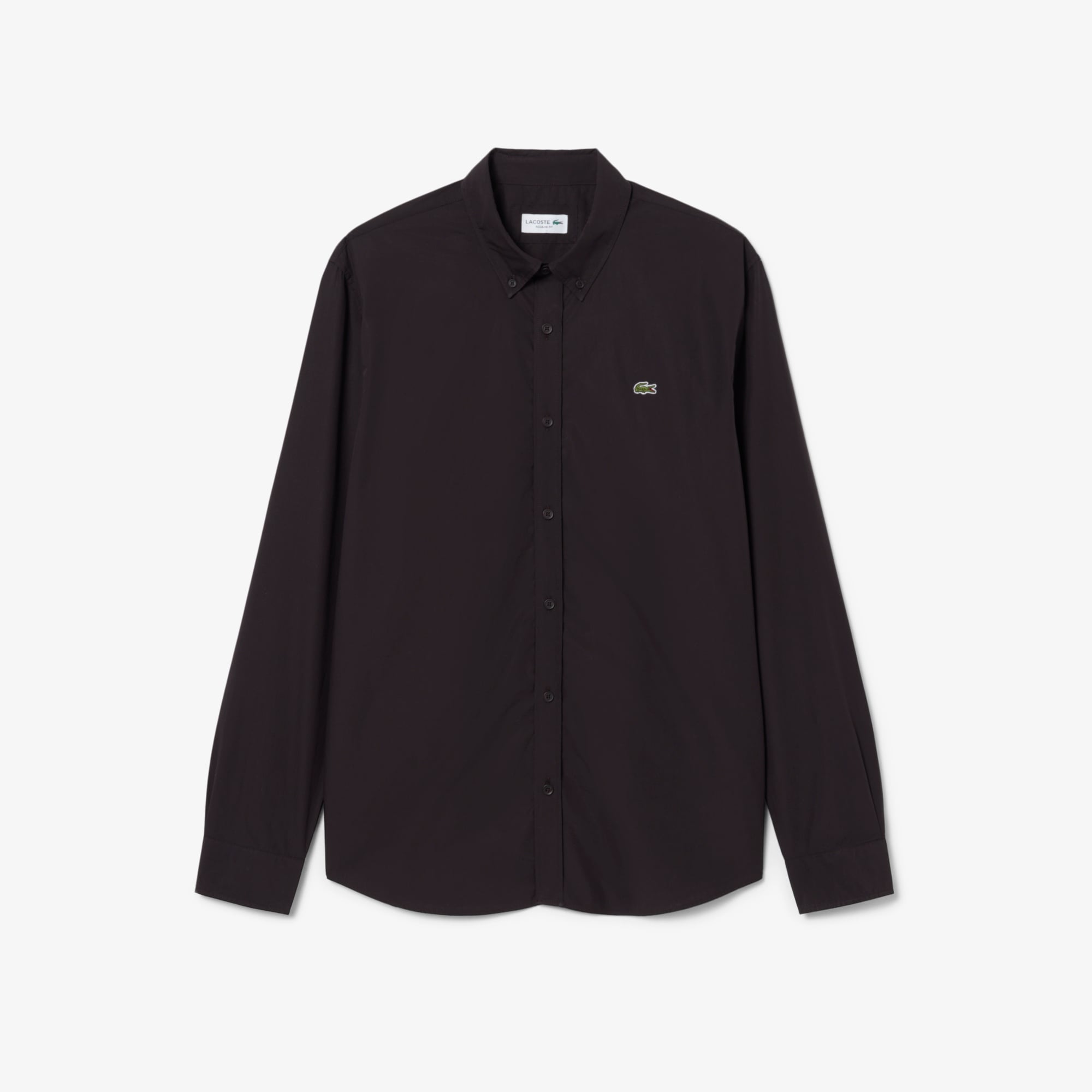 Áo Sơ Mi Lacoste Nam Dáng Suông Chất Liệu Poplin Co Giãn