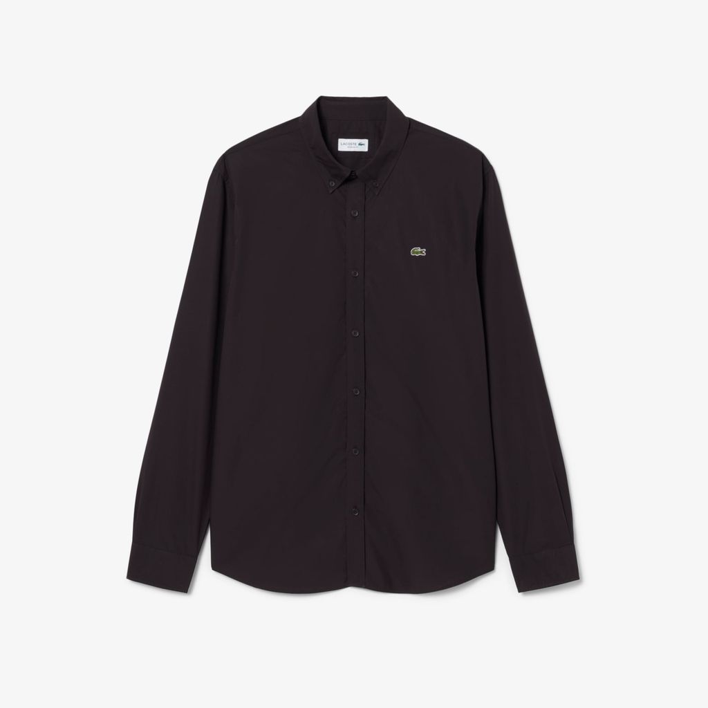 Áo Sơ Mi Lacoste Nam Dáng Suông Chất Liệu Poplin Co Giãn