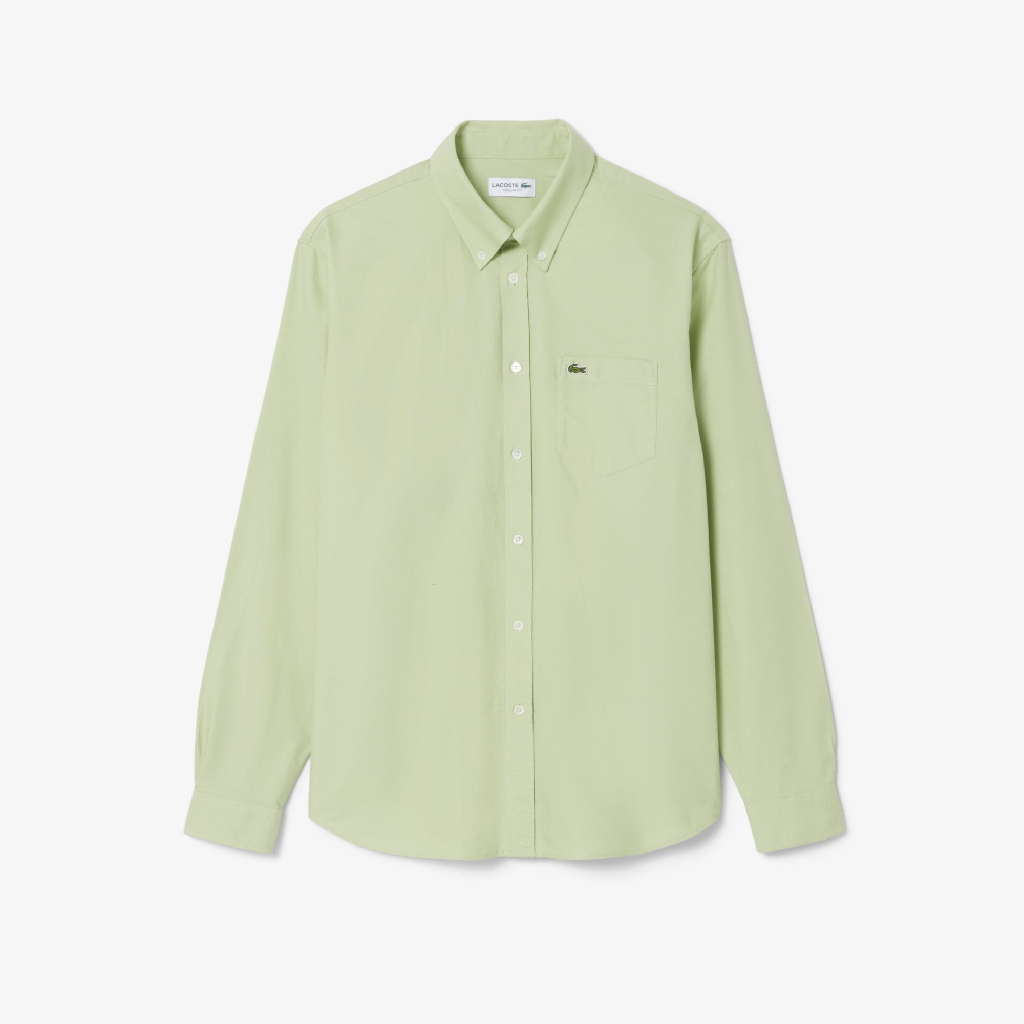 Áo Sơ Mi Lacoste Nam Dáng Suông Tay Dài Chất Liệu Oxford