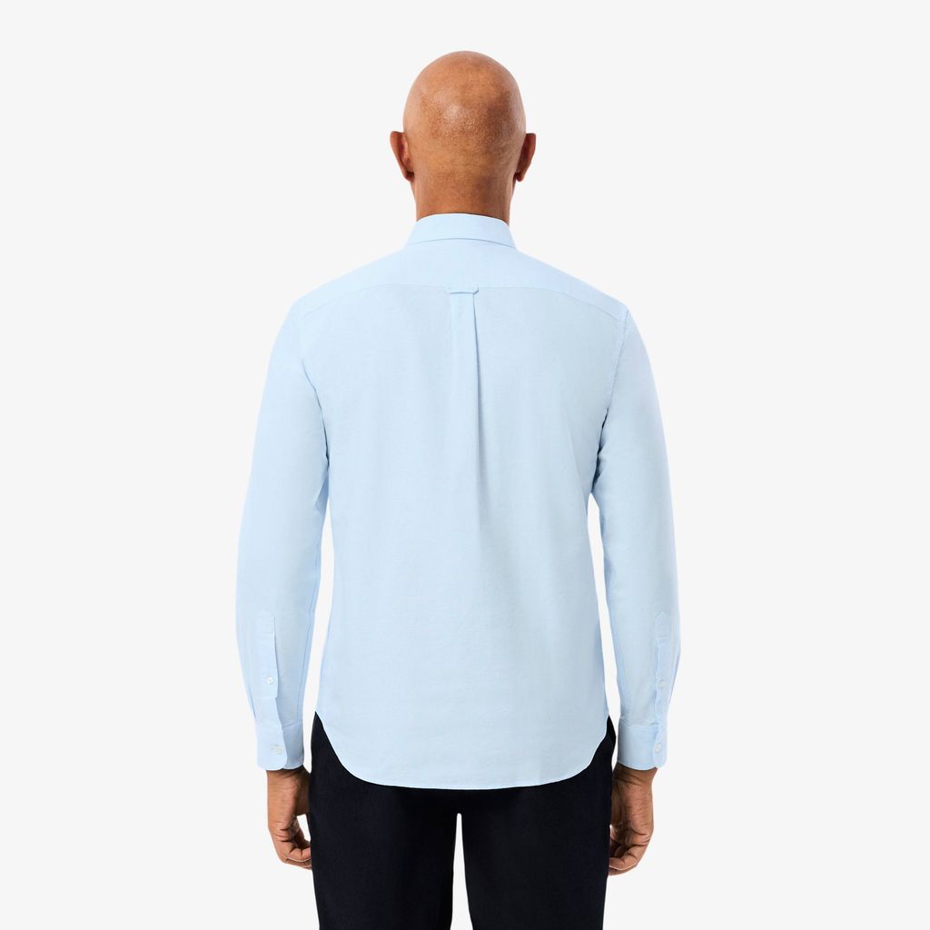 Áo Sơ Mi Lacoste Nam Dáng Suông Tay Dài Chất Liệu Oxford