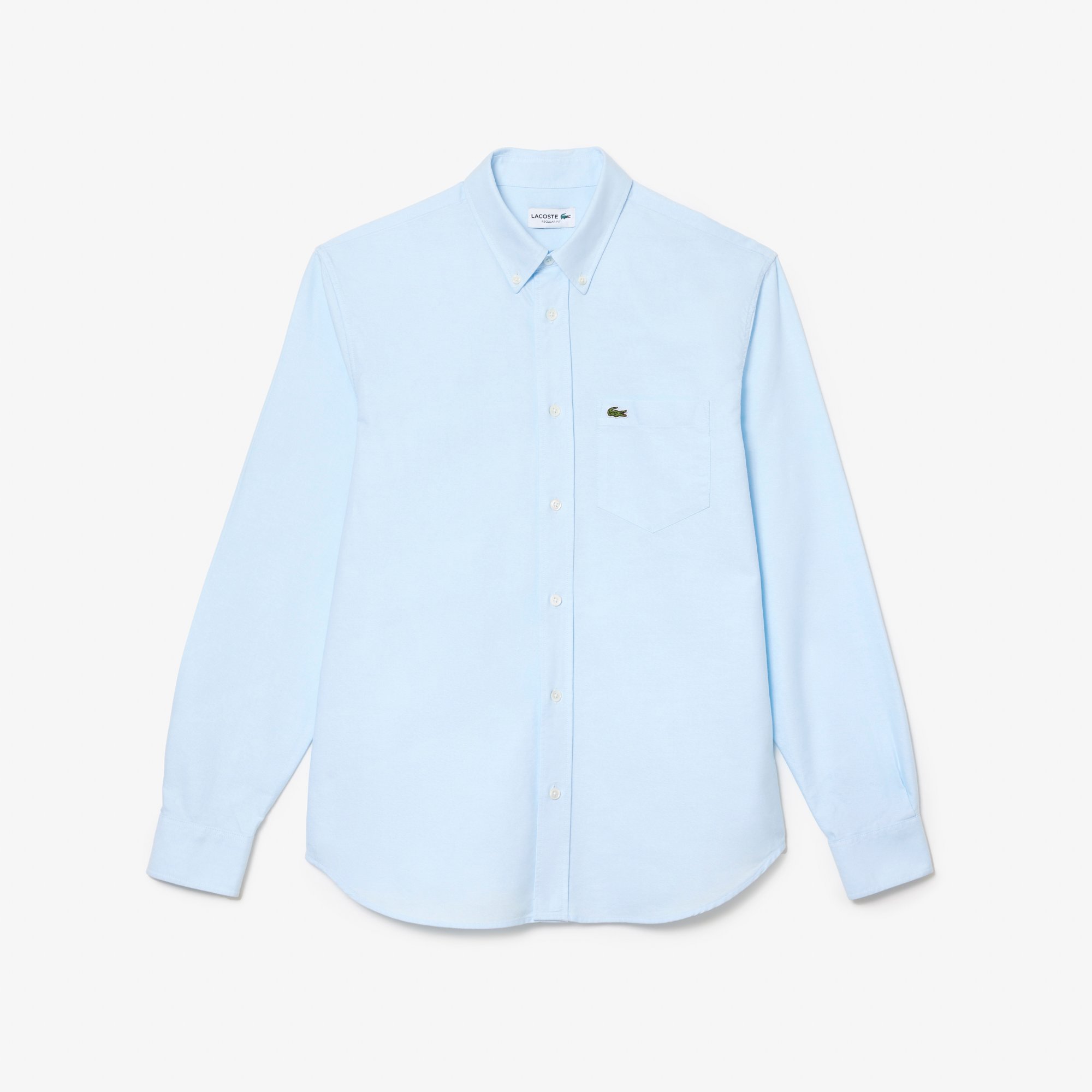 Áo Sơ Mi Lacoste Nam Dáng Suông Tay Dài Chất Liệu Oxford