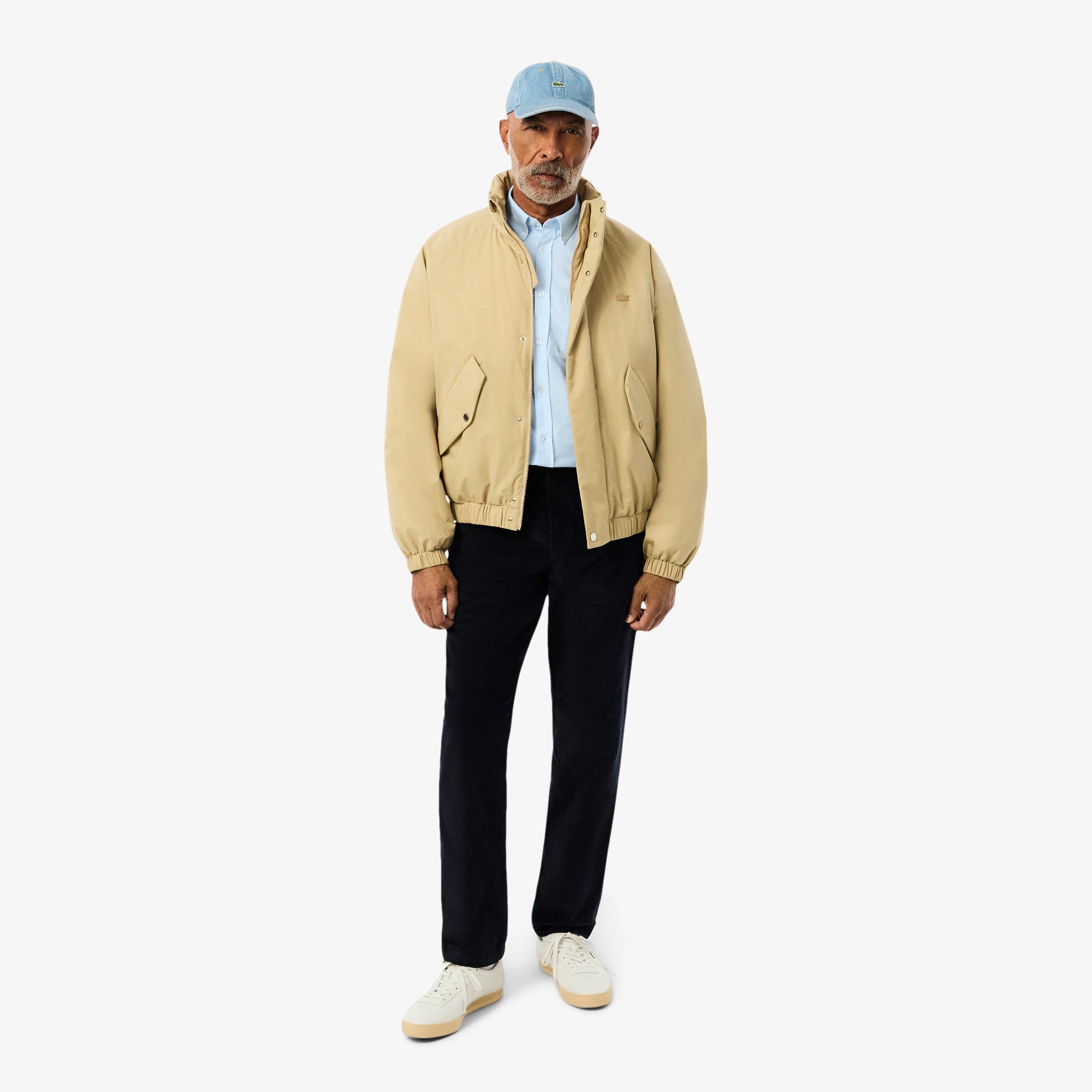 Áo Sơ Mi Lacoste Nam Dáng Suông Tay Dài Chất Liệu Oxford