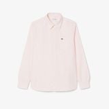 Áo Sơ Mi Lacoste Nam Dáng Suông Kẻ Sọc Có Túi Chất Liệu Oxford