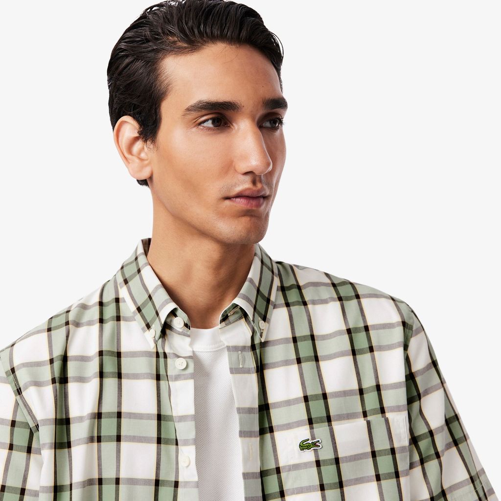 Áo Sơ Mi Lacoste Nam Dáng Suông Tay Ngắn