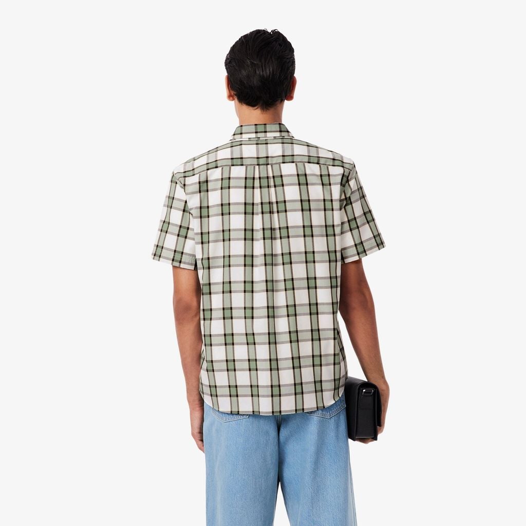 Áo Sơ Mi Lacoste Nam Dáng Suông Tay Ngắn