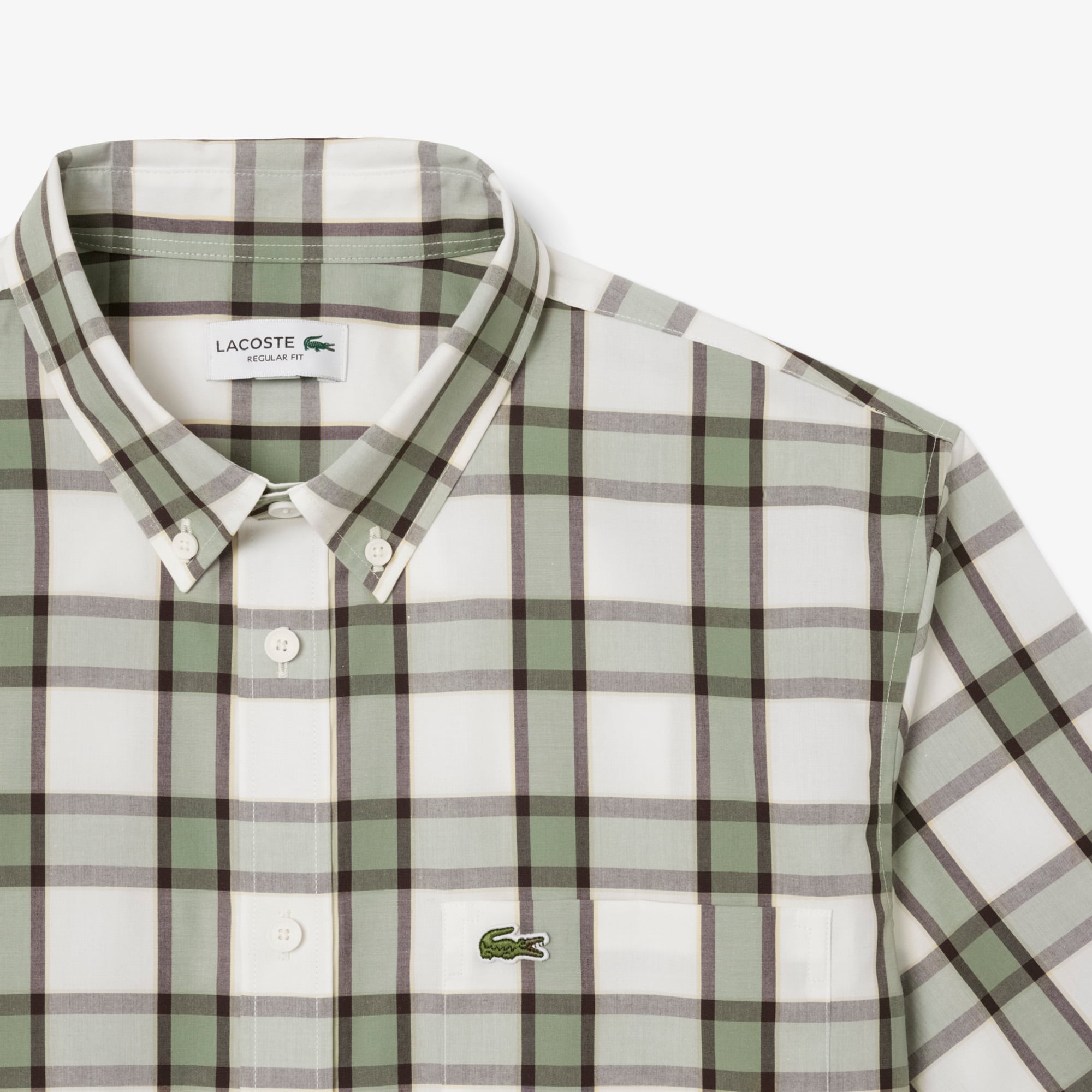 Áo Sơ Mi Lacoste Nam Dáng Suông Tay Ngắn