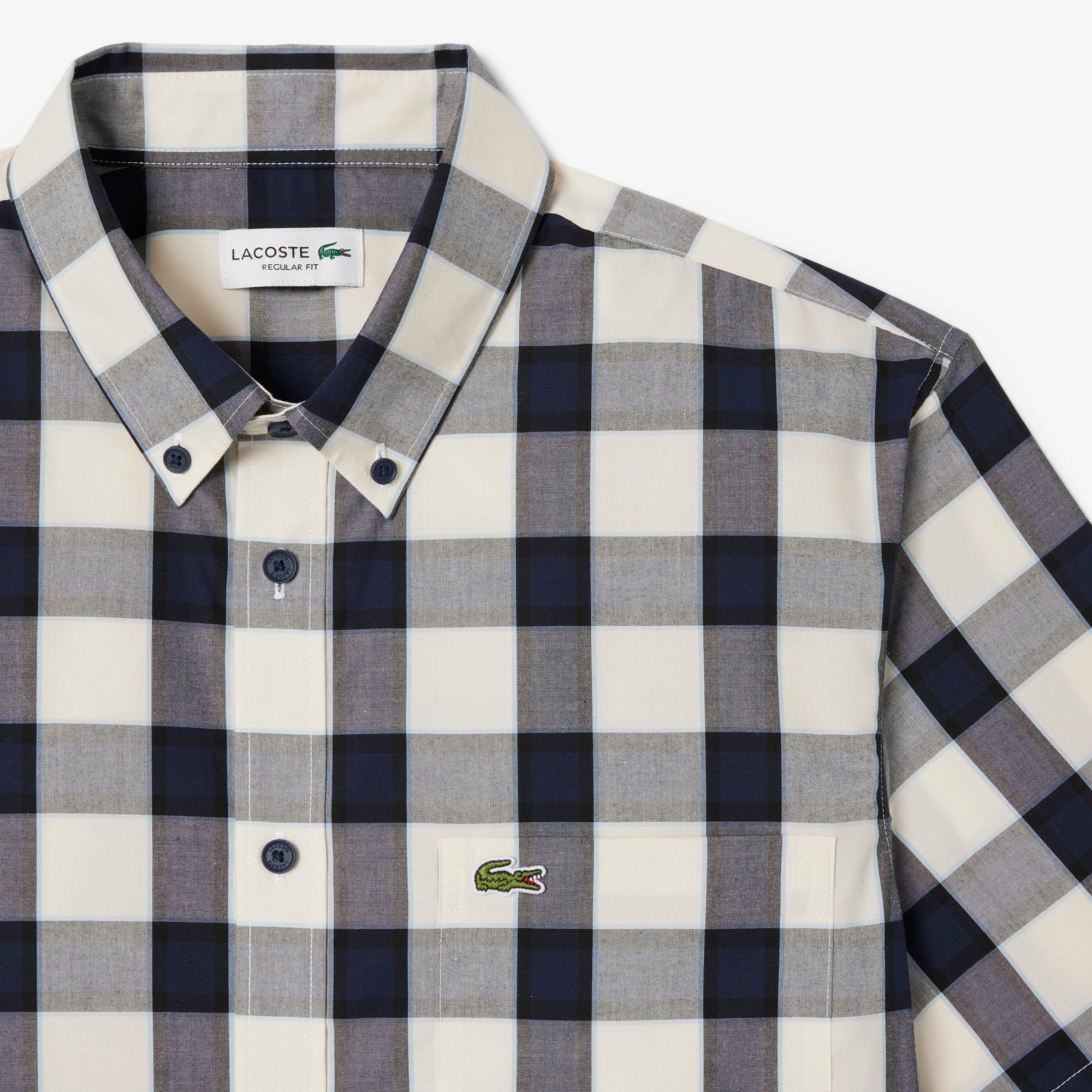 Áo Sơ Mi Lacoste Nam Dáng Suông Tay Ngắn