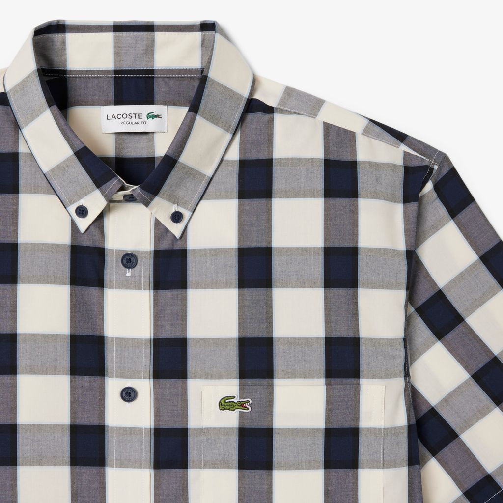 Áo Sơ Mi Lacoste Nam Dáng Suông Tay Ngắn