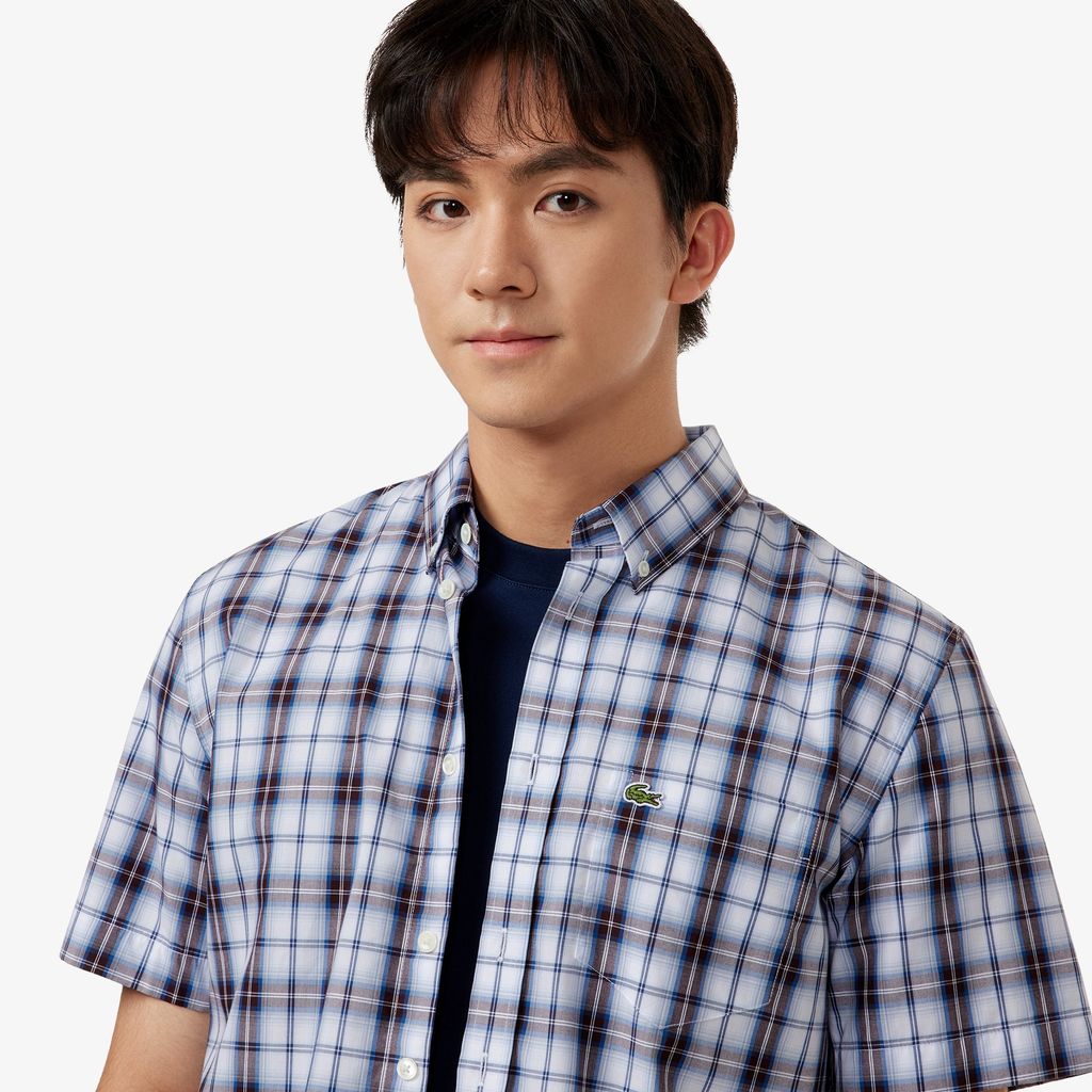 Áo Sơ Mi Lacoste Nam Dáng Suông Tay Ngắn