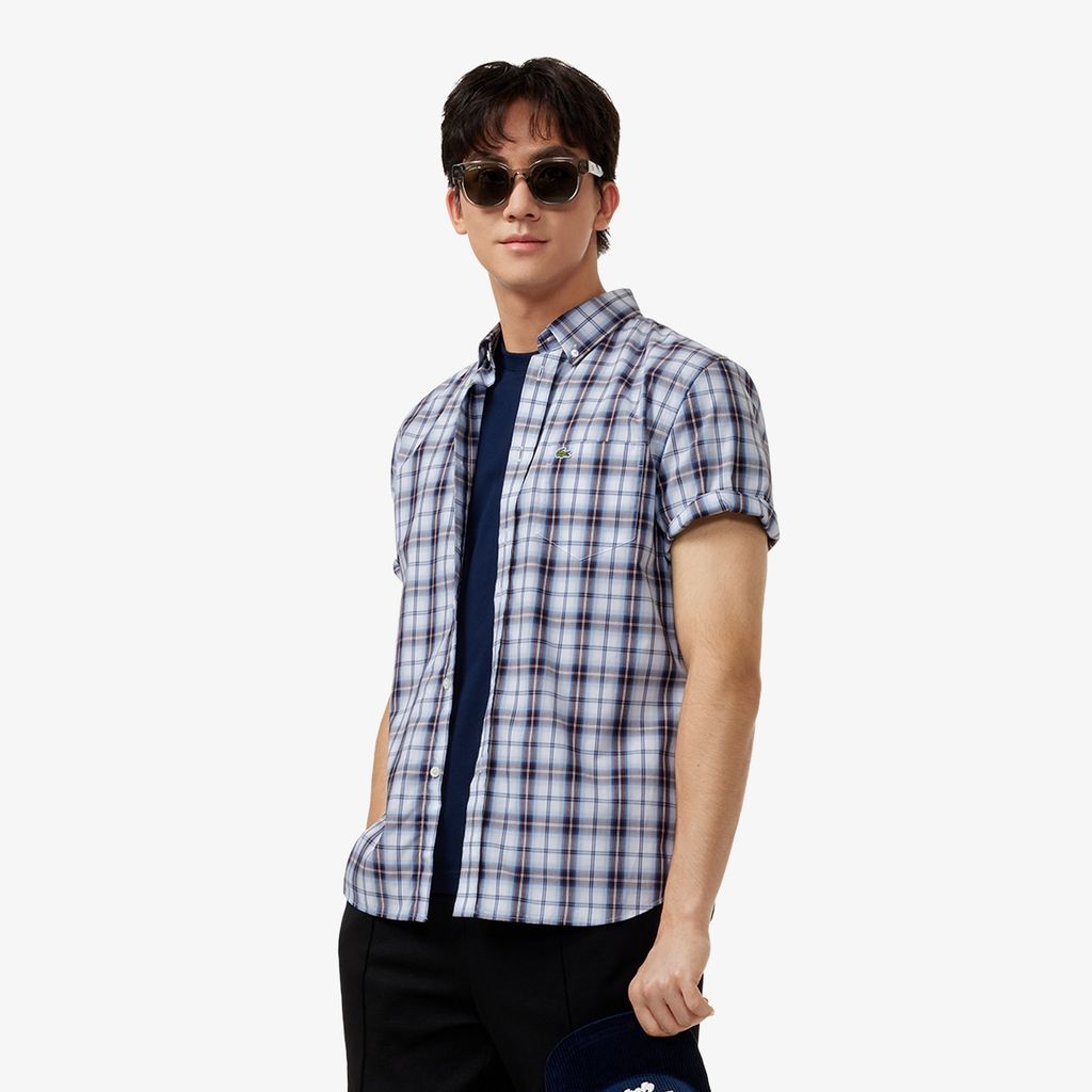 Áo Sơ Mi Lacoste Nam Dáng Suông Tay Ngắn