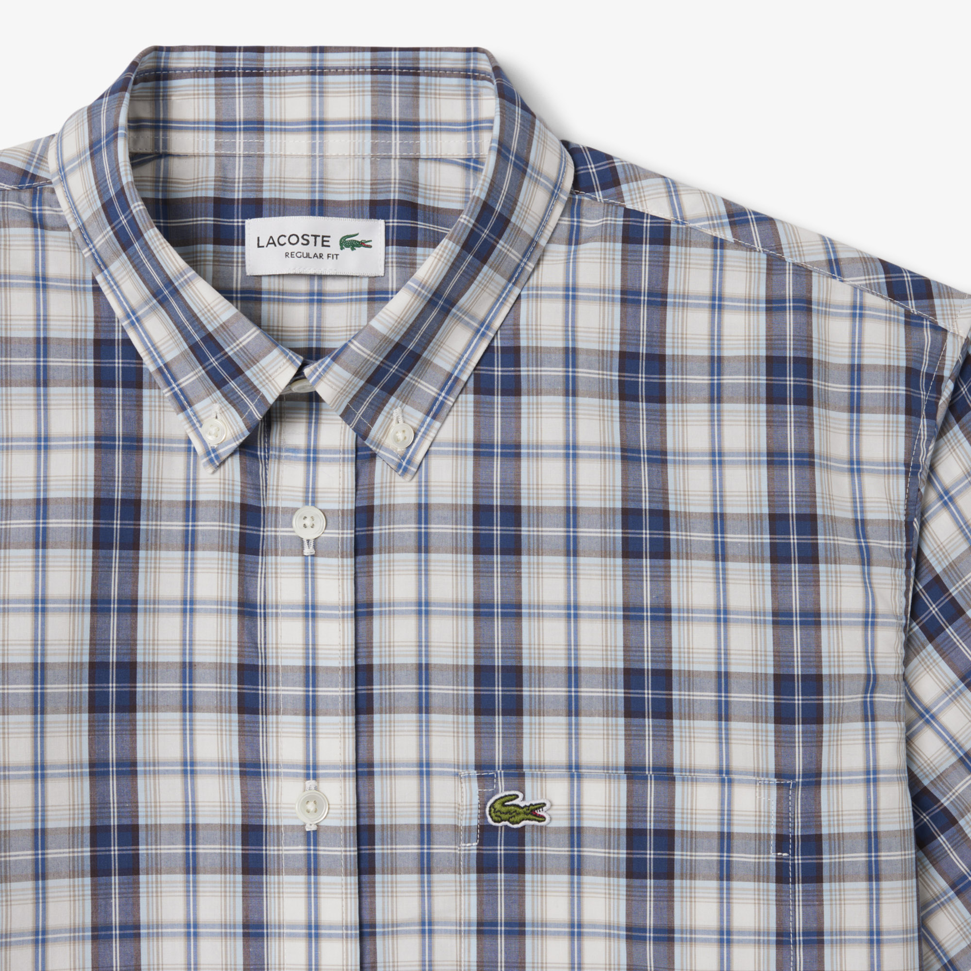 Áo Sơ Mi Lacoste Nam Dáng Suông Tay Ngắn