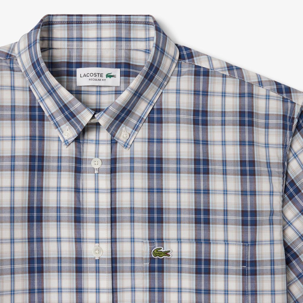 Áo Sơ Mi Lacoste Nam Dáng Suông Tay Ngắn
