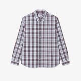 Áo Sơ Mi Lacoste Nam Dáng Suông Kẻ Caro Chất Liệu Poplin