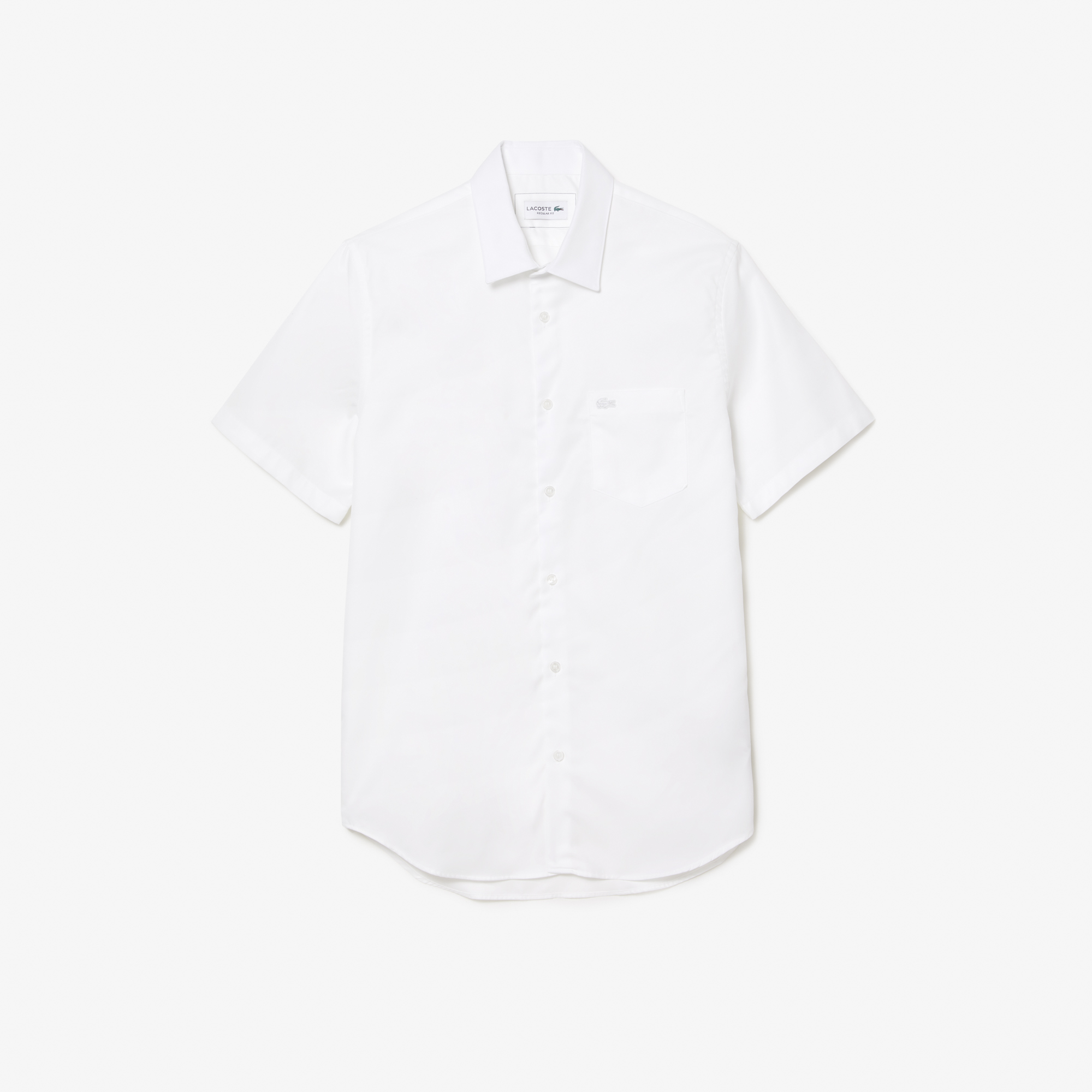 Áo Sơ Mi Lacoste Nam Dáng Suông Tay Ngắn Chất Liệu Cotton