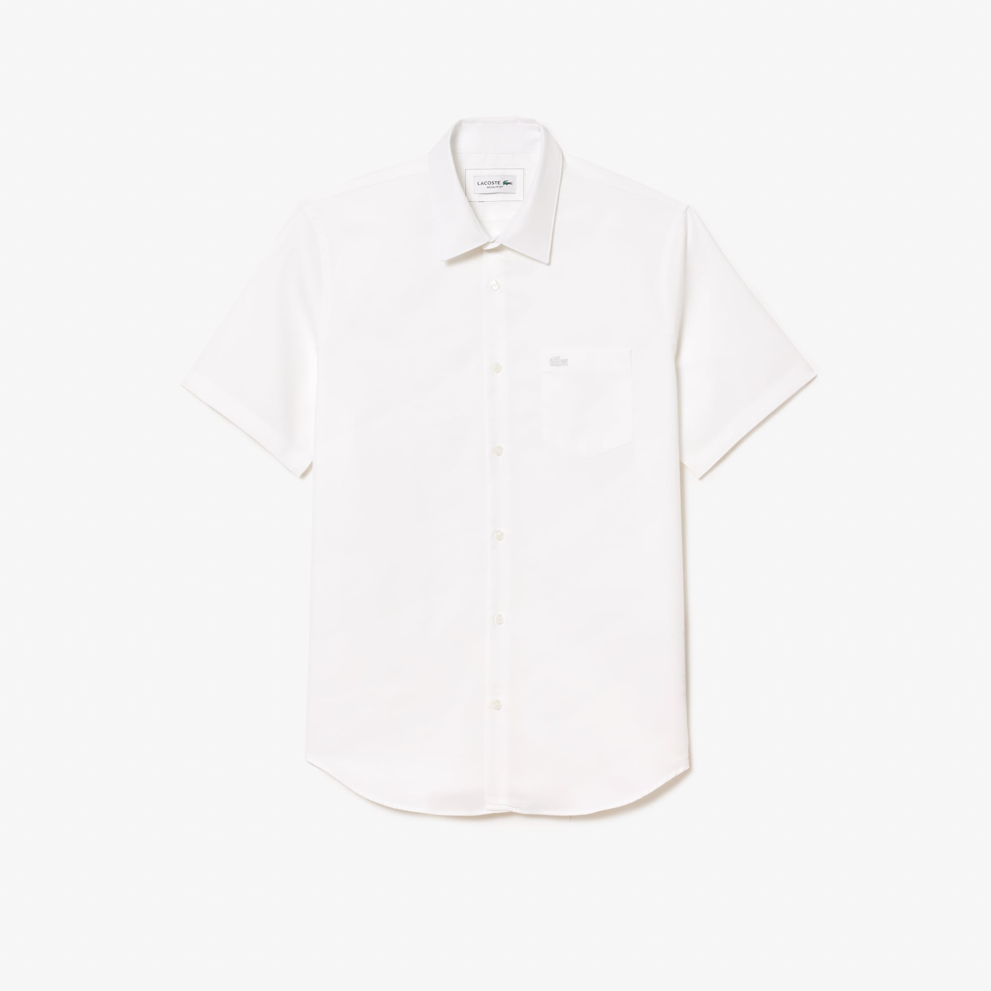 Áo Sơ Mi Lacoste Nam Dáng Suông Tay Ngắn Chất Liệu Cotton