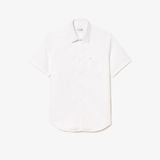 Áo Sơ Mi Lacoste Nam Dáng Suông Tay Ngắn Chất Liệu Cotton