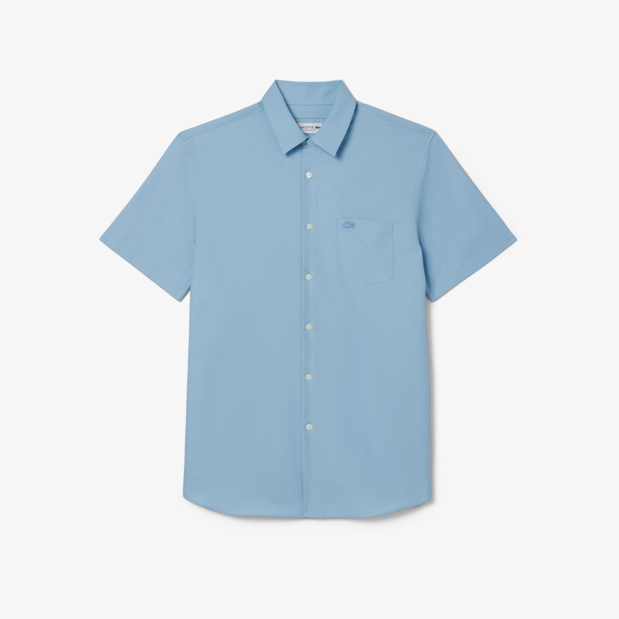 Áo Sơ Mi Lacoste Nam Dáng Suông Tay Ngắn Chất Liệu Cotton