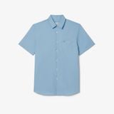 Áo Sơ Mi Lacoste Nam Dáng Suông Tay Ngắn Chất Liệu Cotton