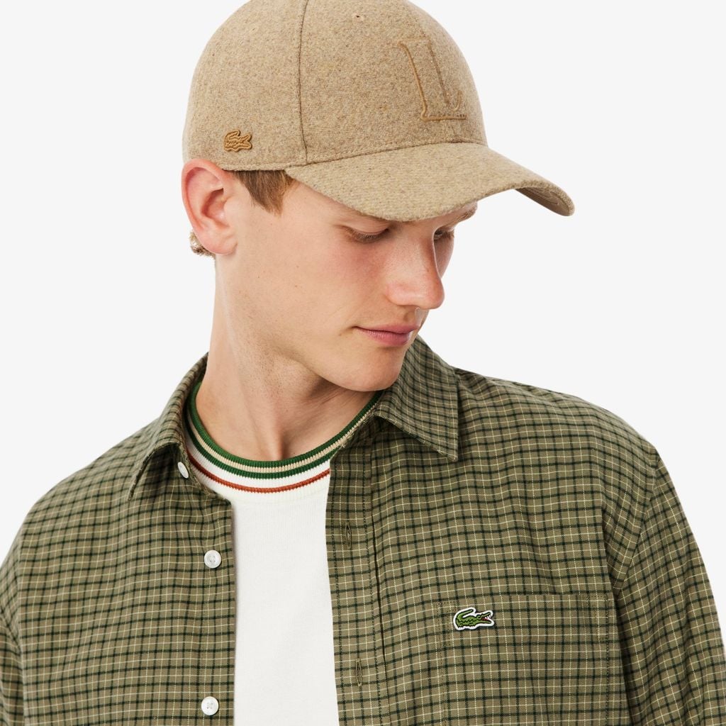 Áo Sơ Mi Lacoste Nam Dáng Suông Kẻ Caro Flannel