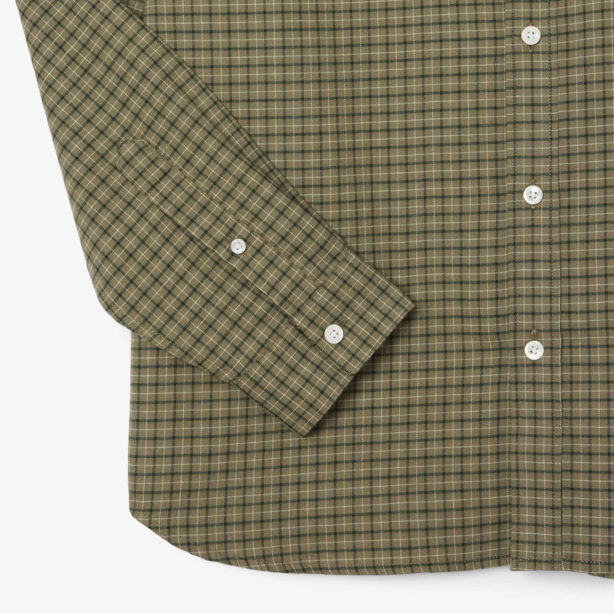 Áo Sơ Mi Lacoste Nam Dáng Suông Kẻ Caro Flannel