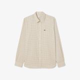 Áo Sơ Mi Lacoste Nam Dáng Suông Kẻ Caro Flannel