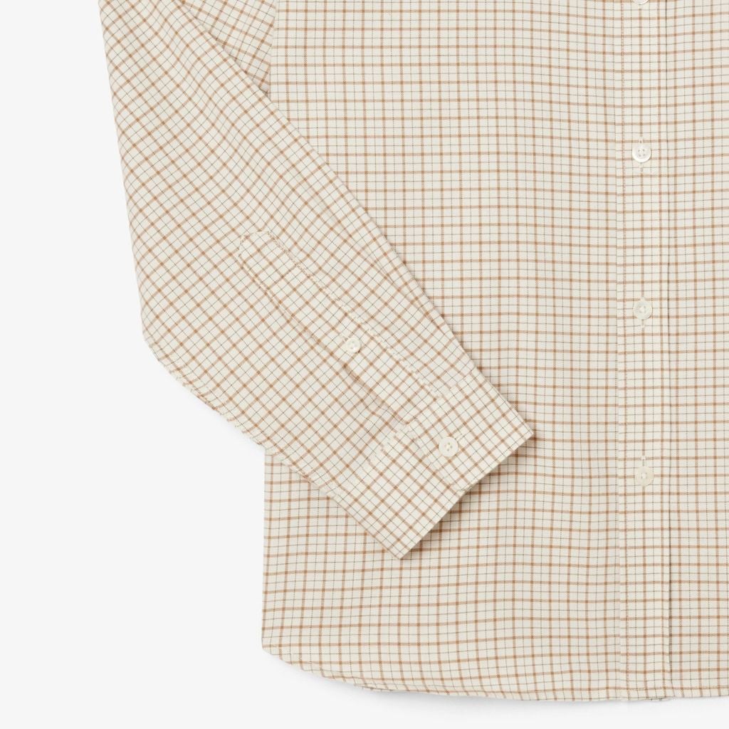 Áo Sơ Mi Lacoste Nam Dáng Suông Kẻ Caro Flannel
