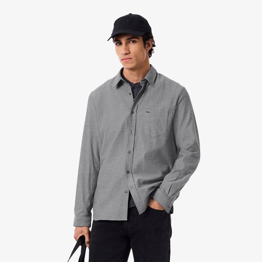 Áo Sơ Mi Lacoste Nam Dáng Suông Chất Liệu Cotton