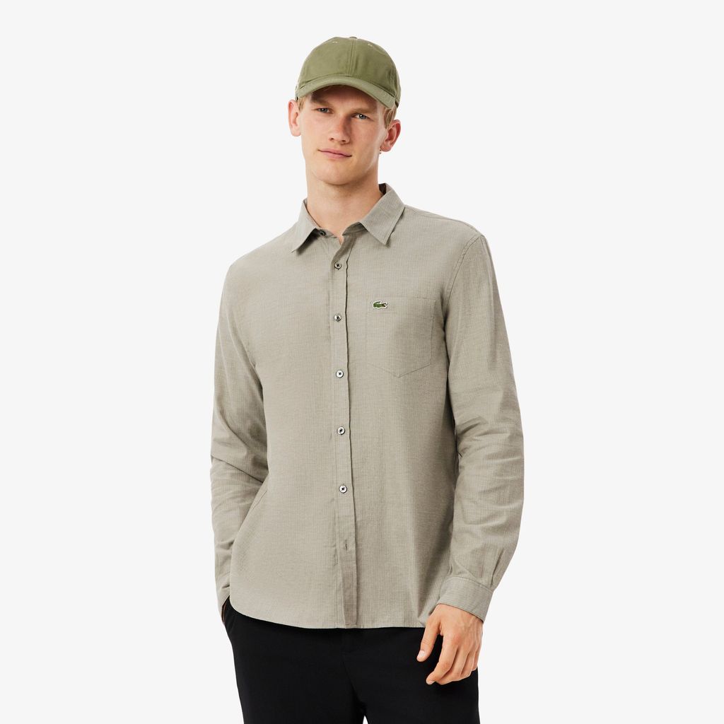 Áo Sơ Mi Lacoste Nam Dáng Suông Chất Liệu Cotton