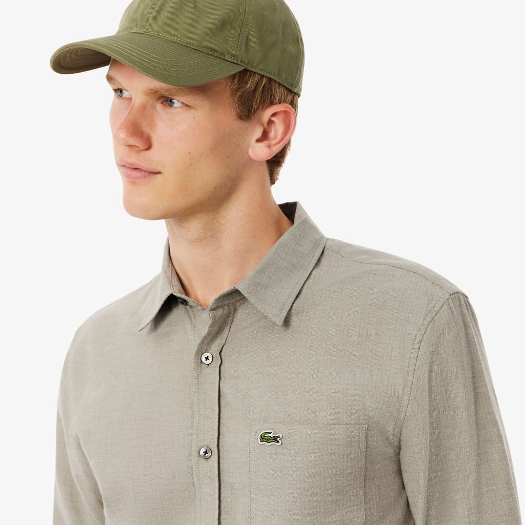 Áo Sơ Mi Lacoste Nam Dáng Suông Chất Liệu Cotton