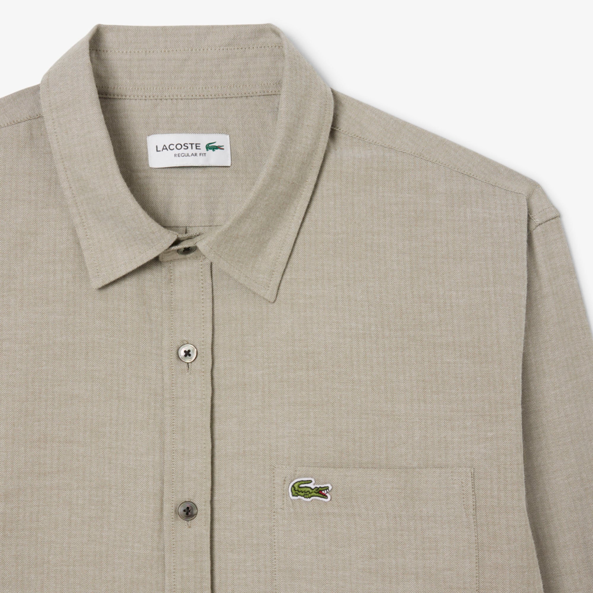 Áo Sơ Mi Lacoste Nam Dáng Suông Chất Liệu Cotton