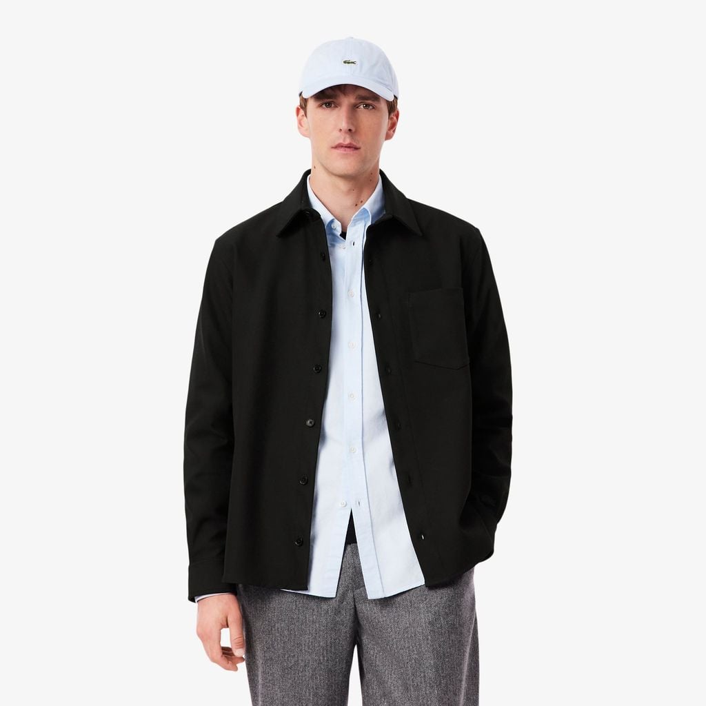 Áo Sơ Mi Khoác Ngoài Lacoste Nam Áo Double Face Oversize