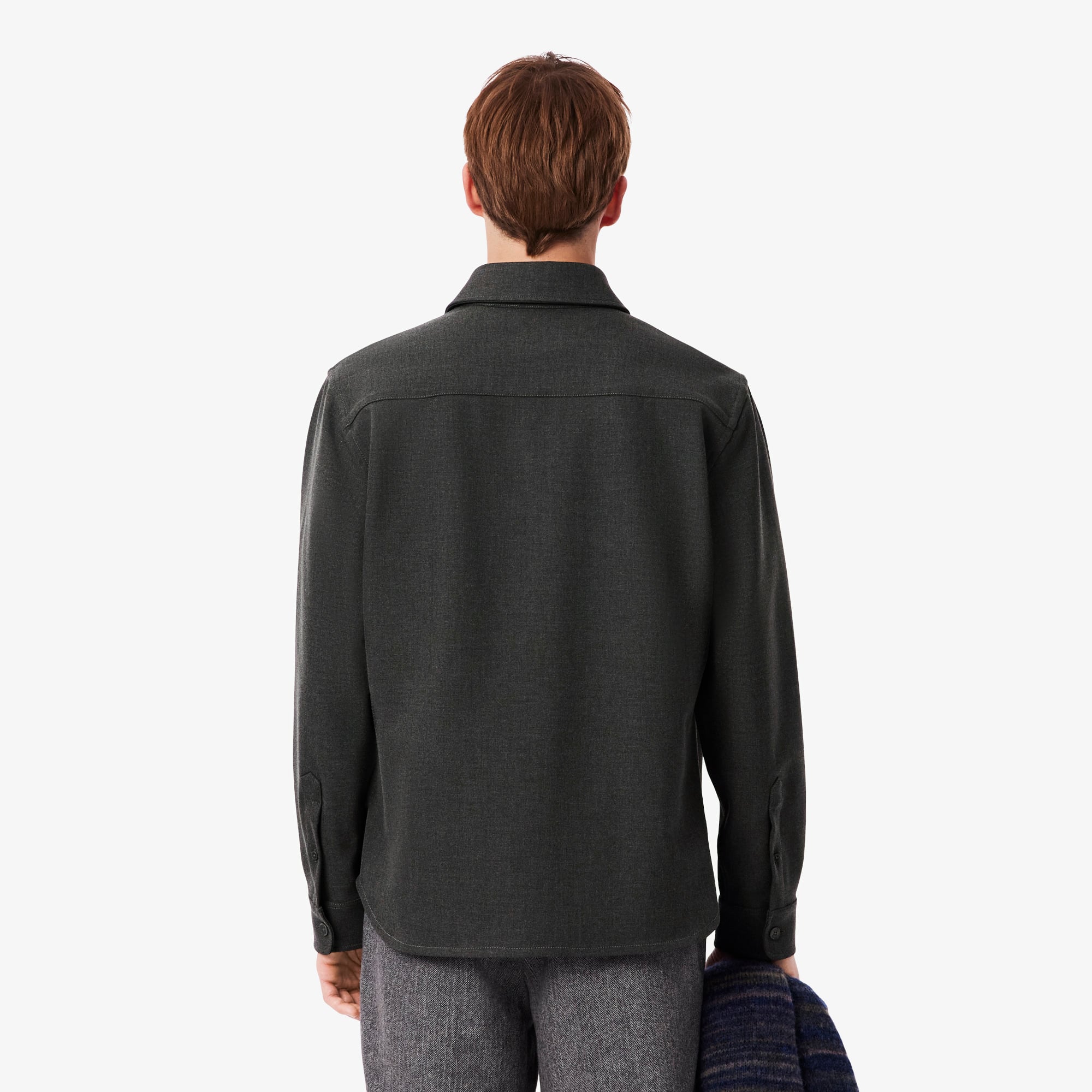 Áo Sơ Mi Khoác Ngoài Lacoste Nam Áo Double Face Oversize