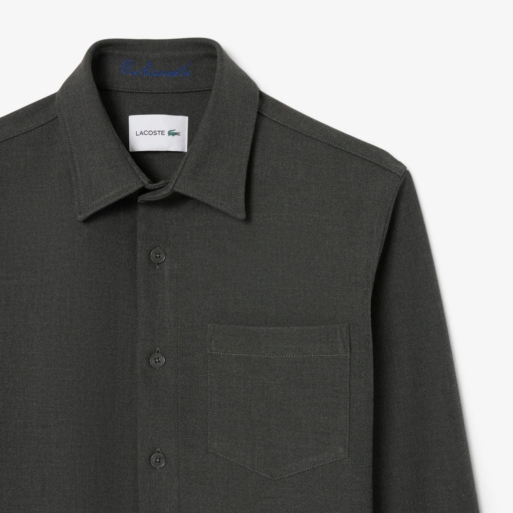 Áo Sơ Mi Khoác Ngoài Lacoste Nam Áo Double Face Oversize