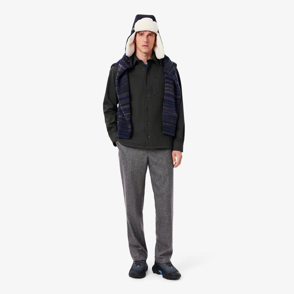 Áo Sơ Mi Khoác Ngoài Lacoste Nam Áo Double Face Oversize