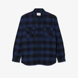 Áo Khoác Sơ Mi Lacoste Nam Oversize Kẻ Caro Chất Liệu Cotton