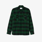 Áo Khoác Sơ Mi Lacoste Nam Oversize Kẻ Caro Chất Liệu Cotton